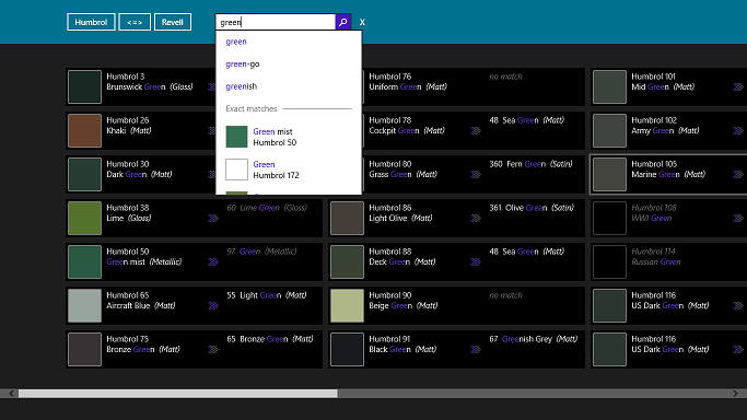 Windows 8 screenshot of the search box