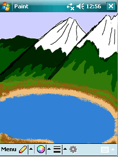 Mountain drawing