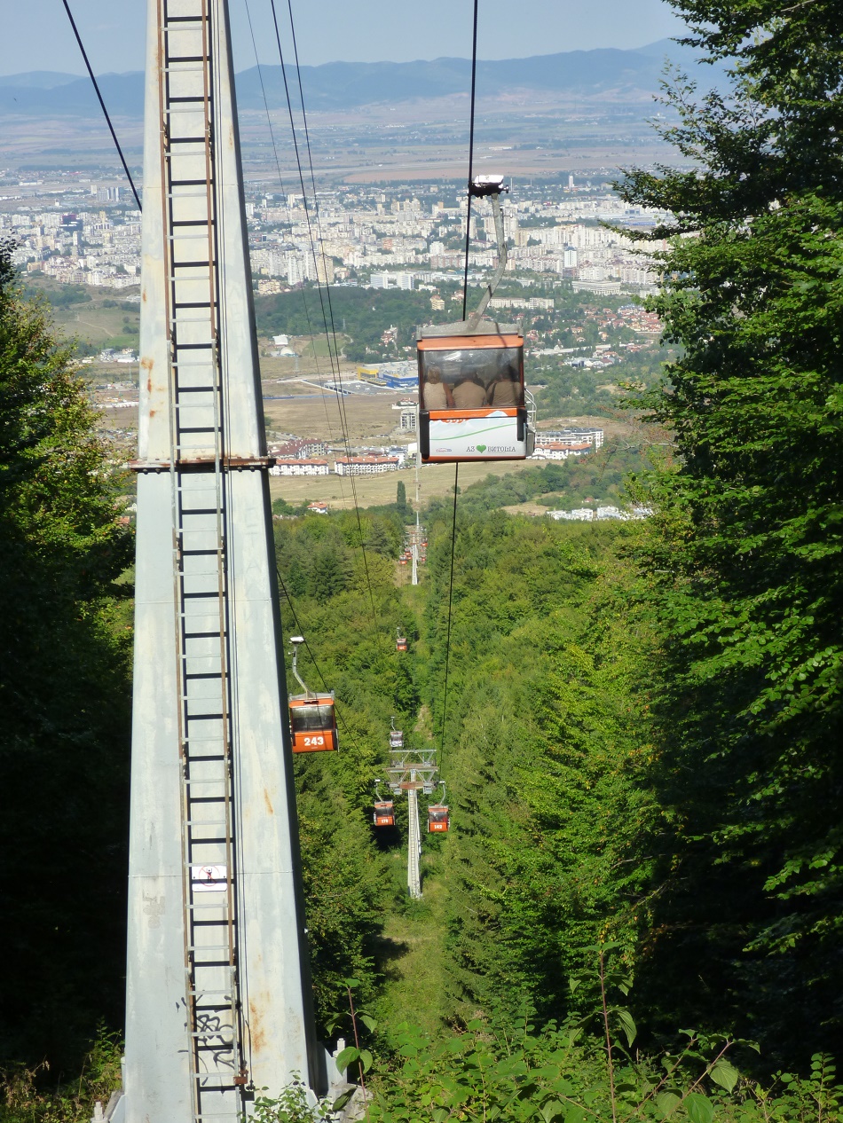 The lift overlooks Sofia