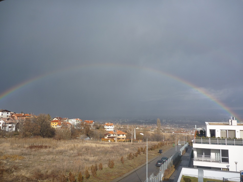 Rainbow over Sofia